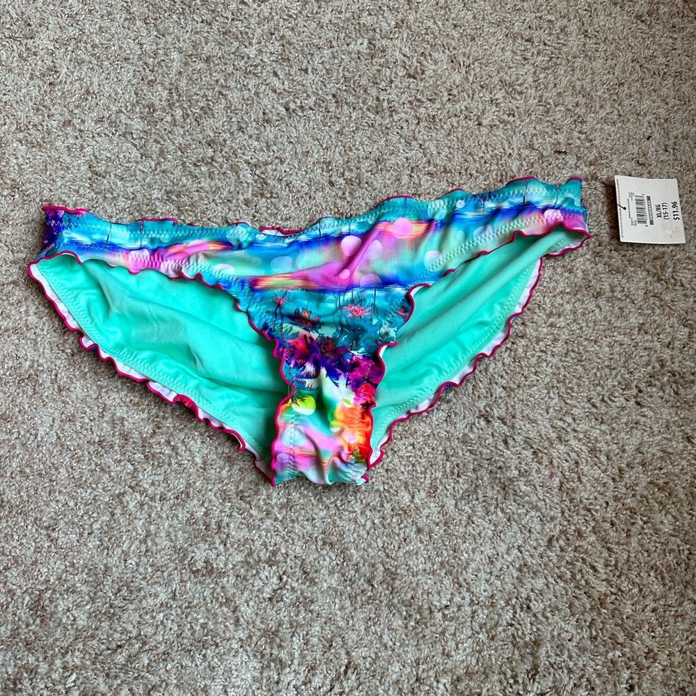 OP - Ruffle Hawaiian swim bottoms